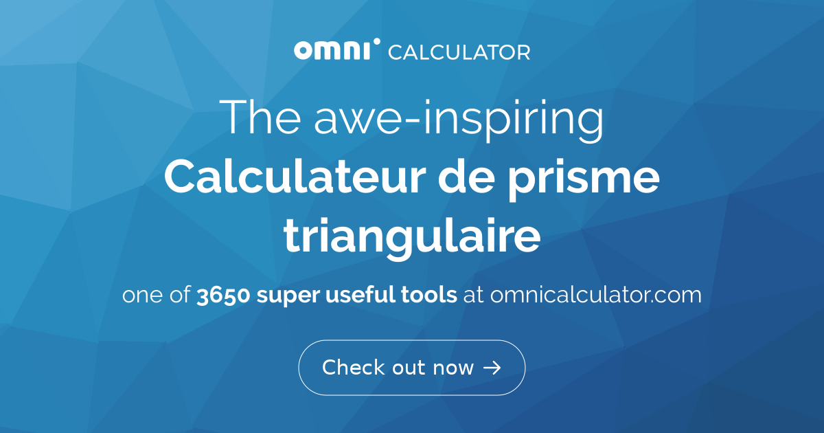 exemples de formules de surface de prisme triangulaire