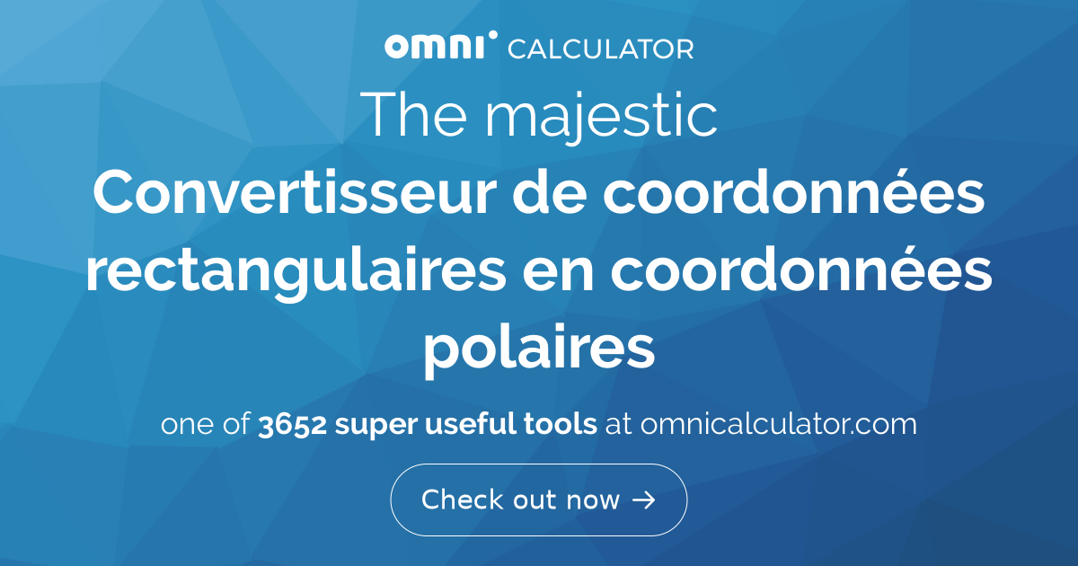 Convertisseur de coordonnées rectangulaires en coordonnées polaires — free download
