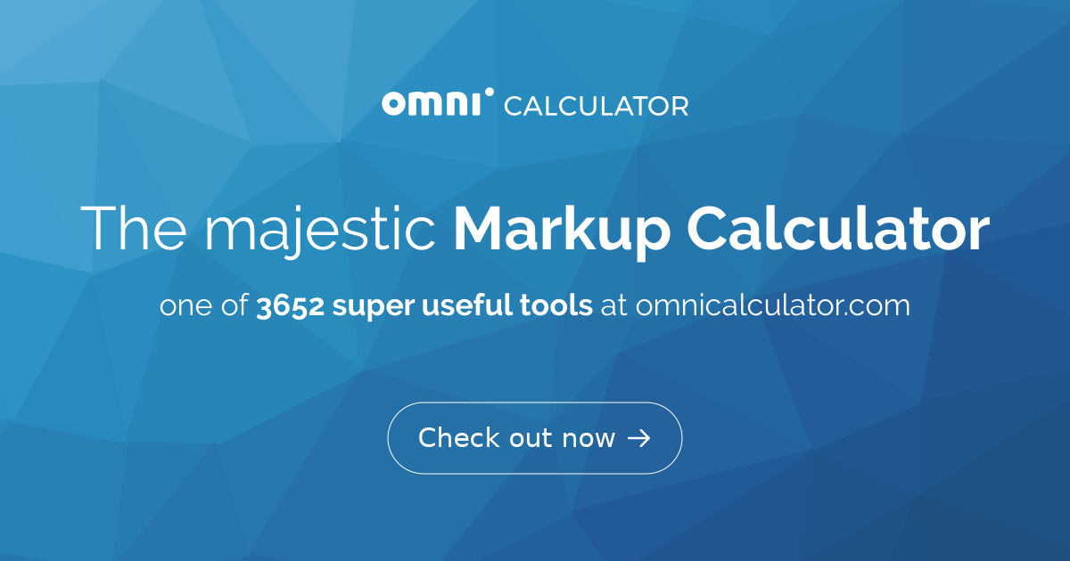 Markup Calculator