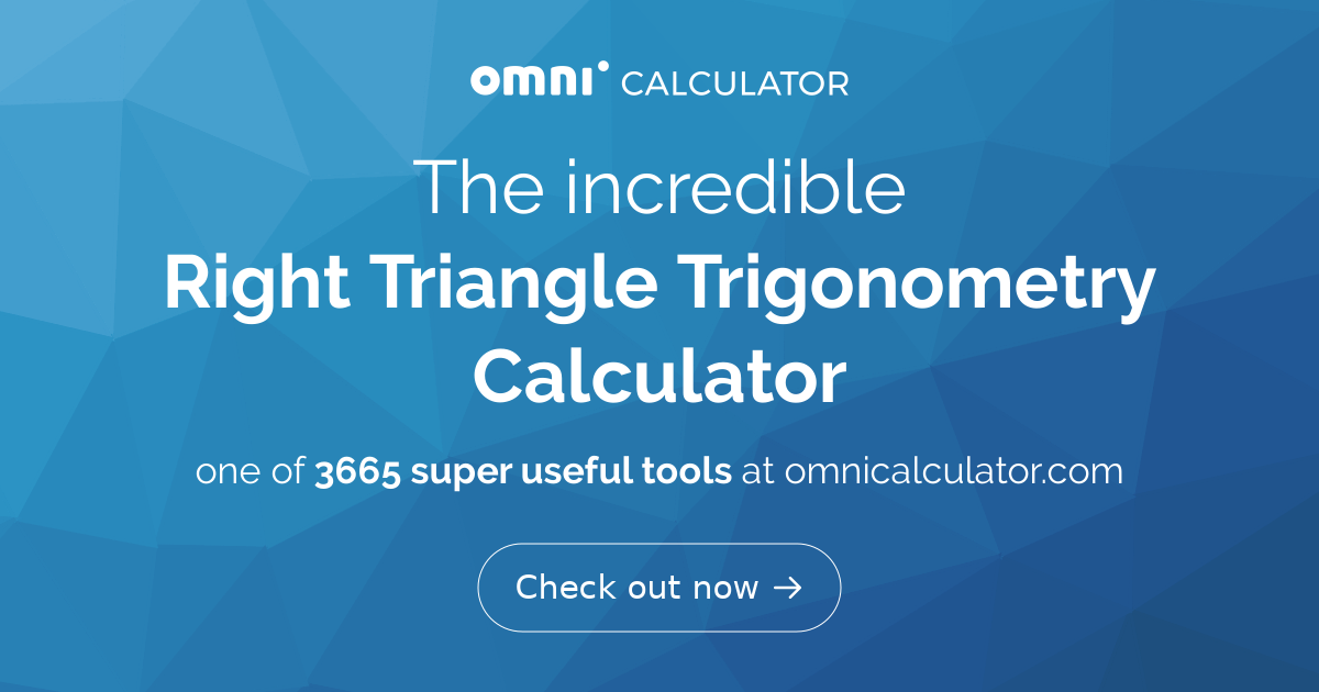 Right Triangle Trigonometry Calculator
