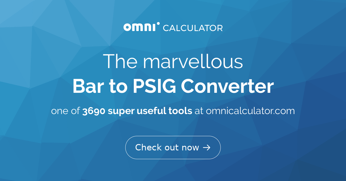 Psig bar converter best sale