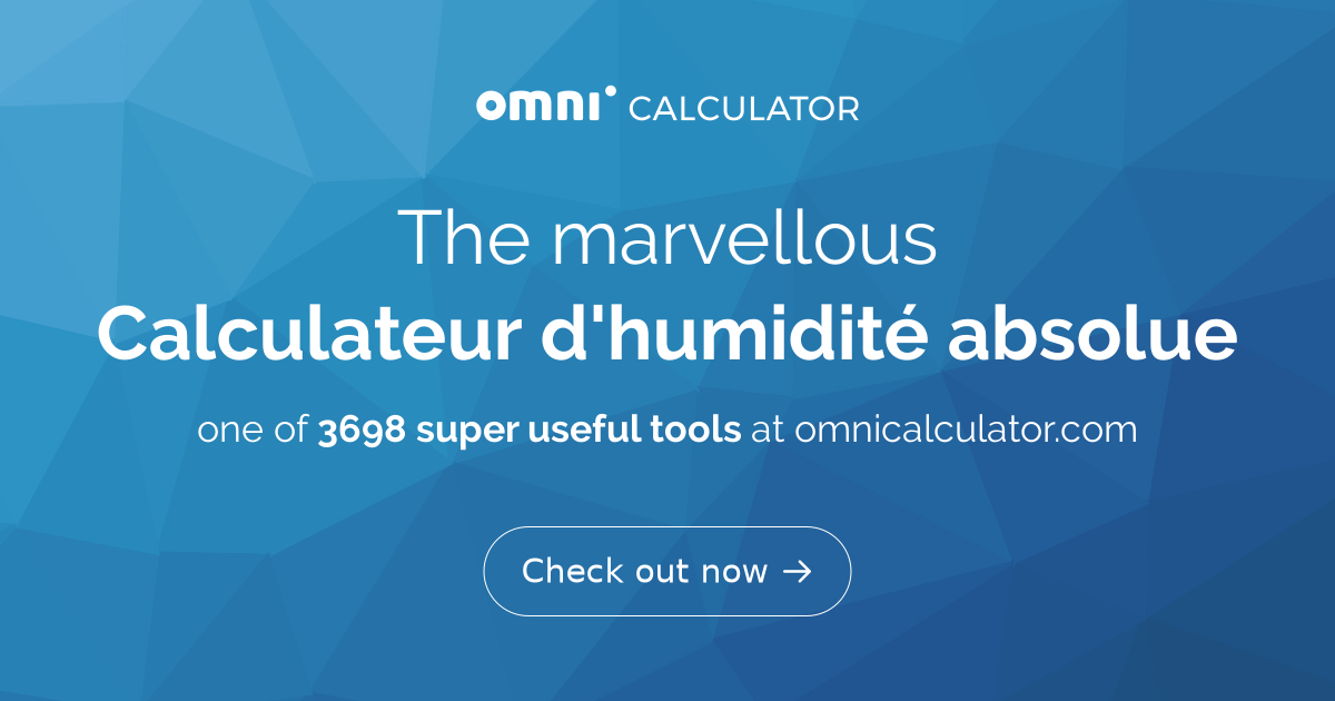 Calculateur d'humidité absolue — free download