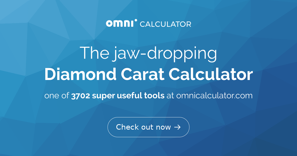 Diamond Carat Calculator (Diamond Weight)