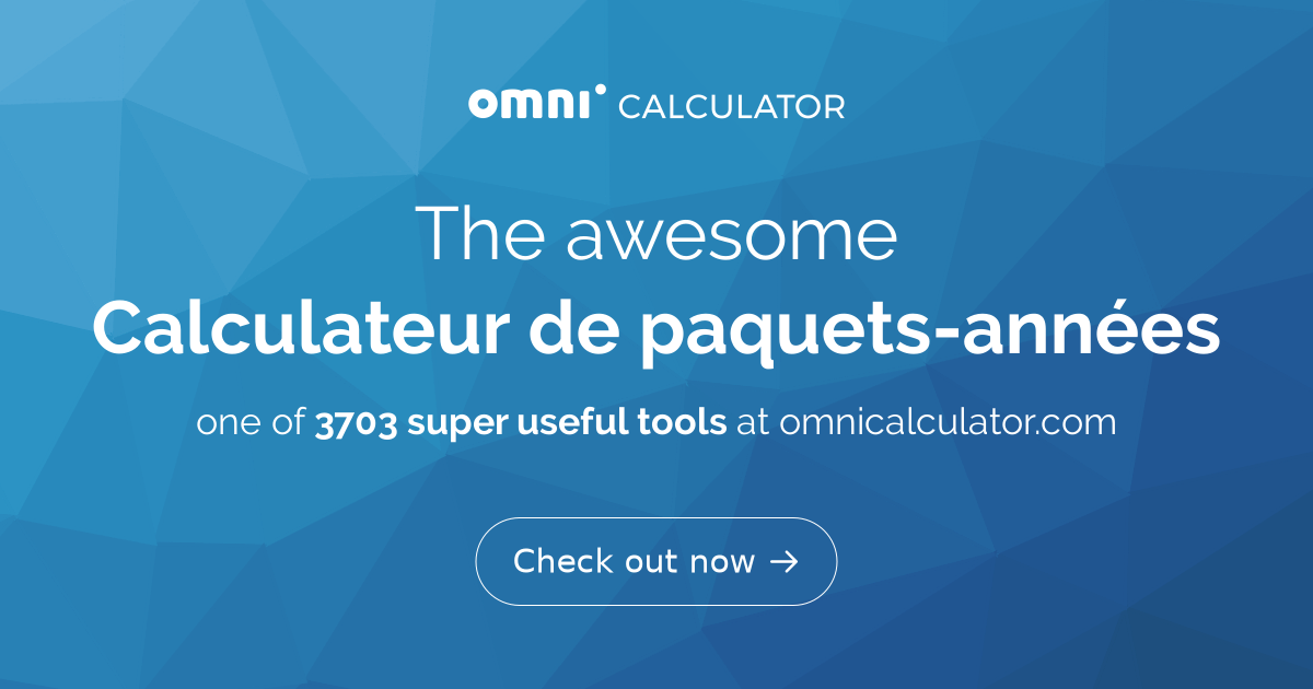 Calculateur de paquetsannées — free download