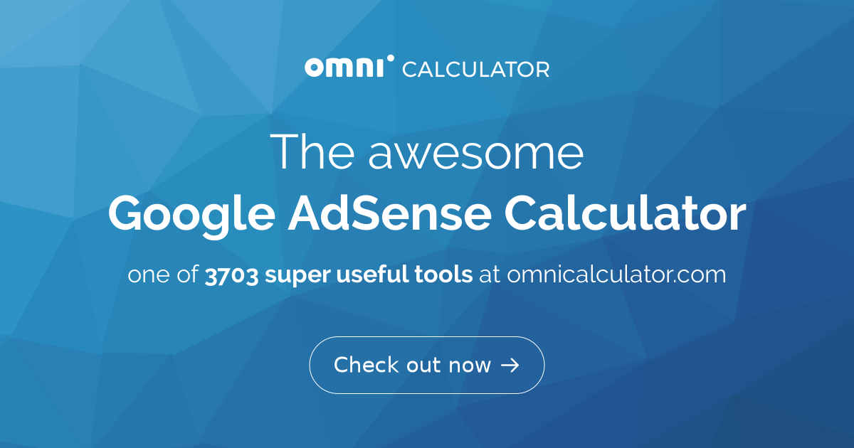 Google AdSense Calculator