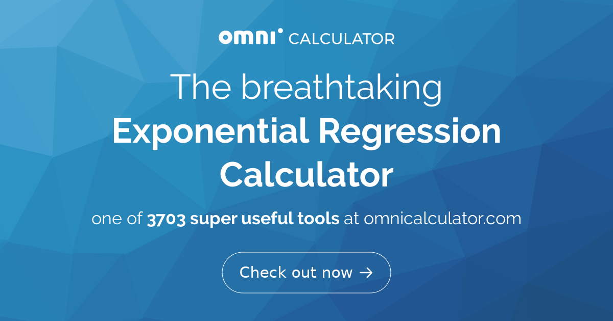 Exponential Regression Calculator