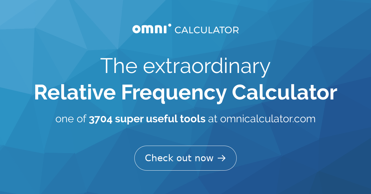 Relative Frequency Calculator