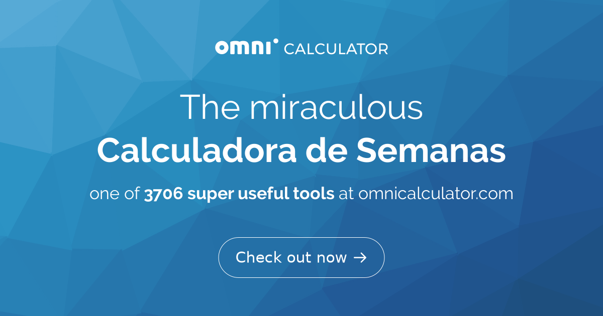 Calculadora de Semanas
