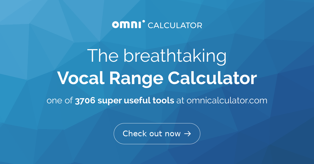 Vocal Range Calculator