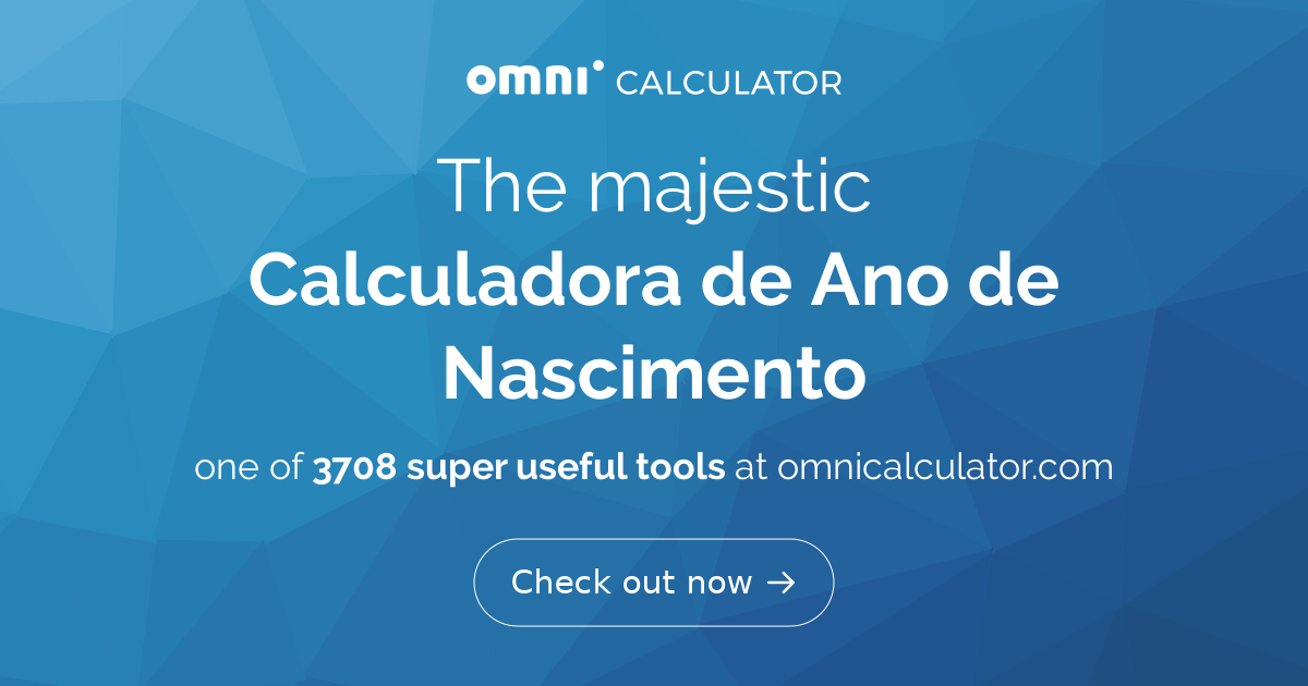Calculadora de Ano de Nascimento