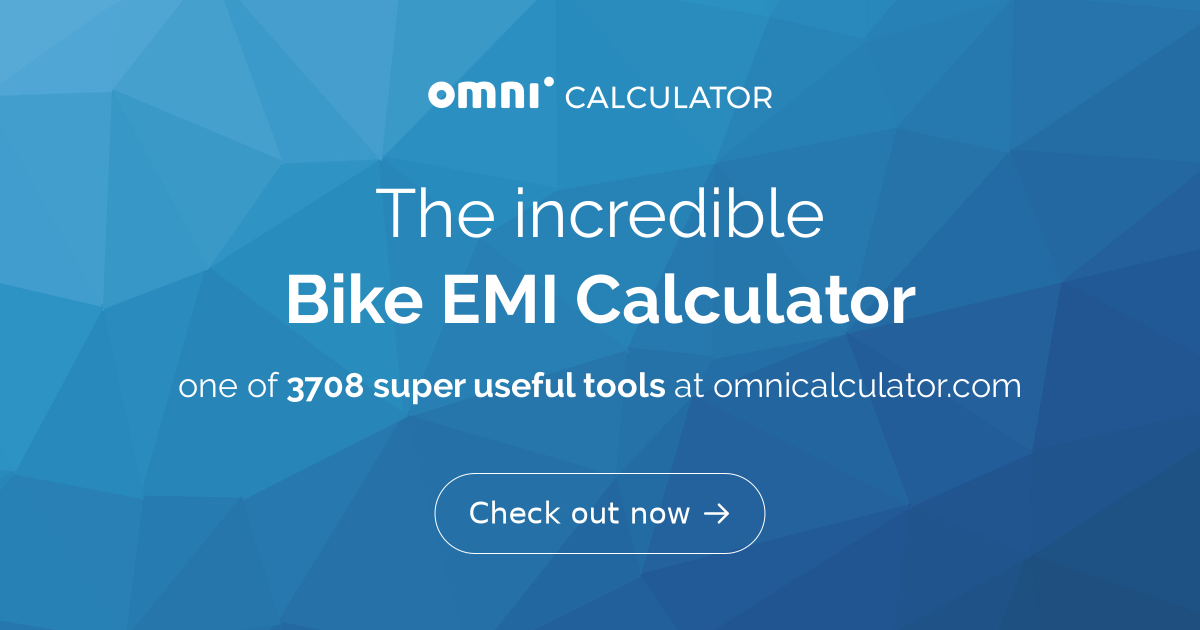 Two wheeler emi calculator sales
