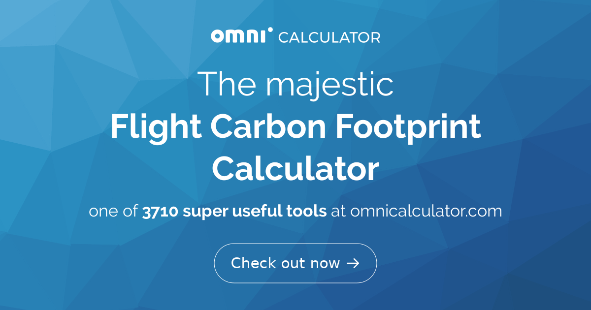 Flight Carbon Footprint Calculator
