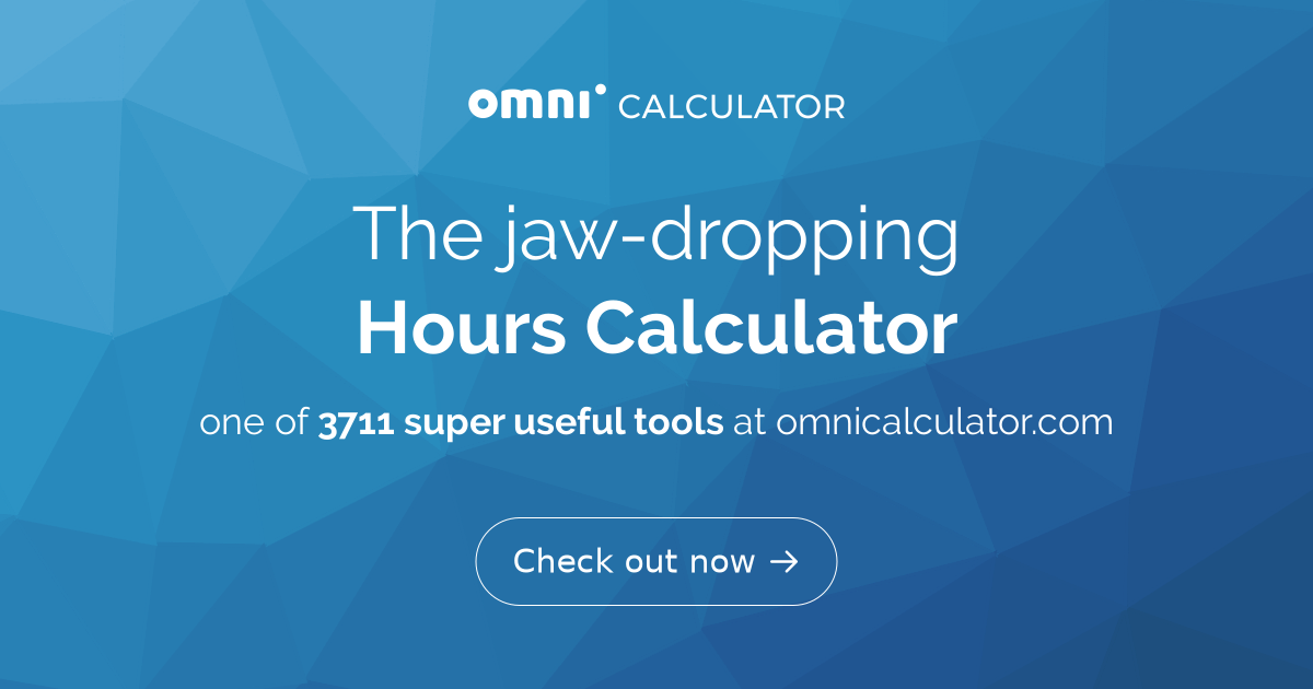 Hours Calculator