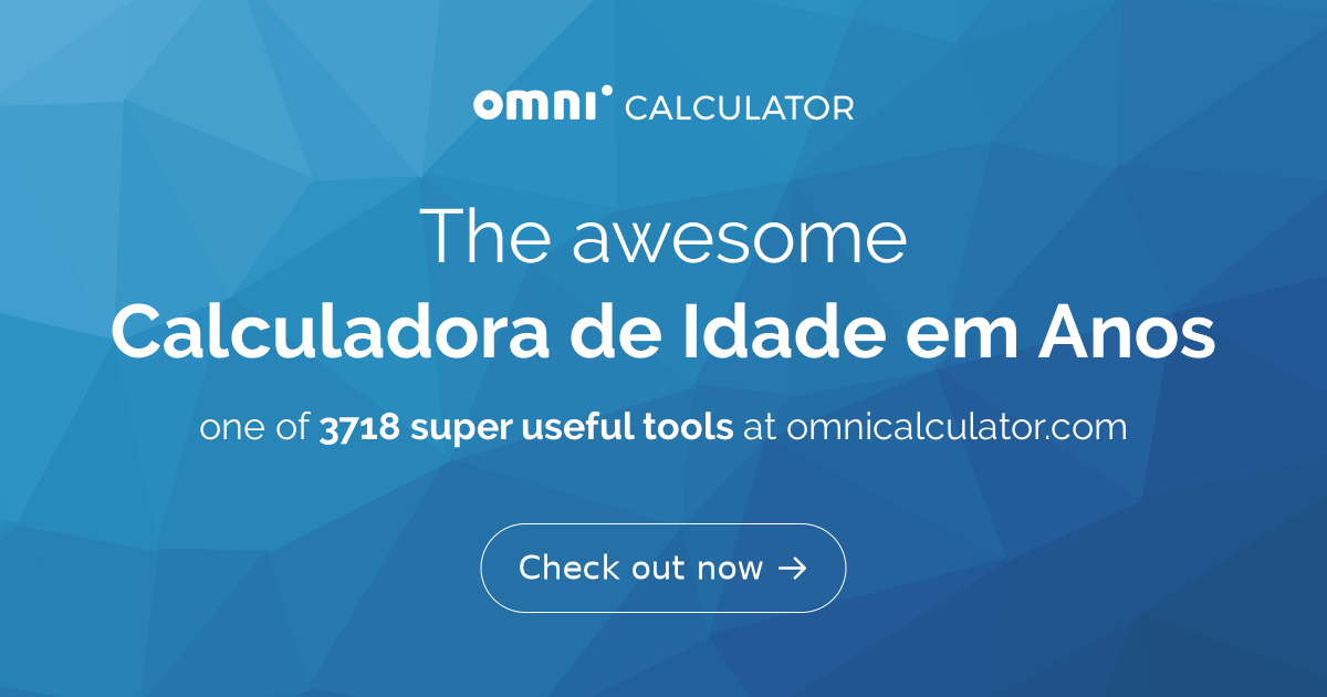 Calculadora de Idade em Anos