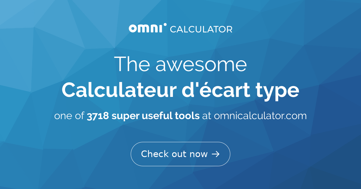 Calculateur d'écart type