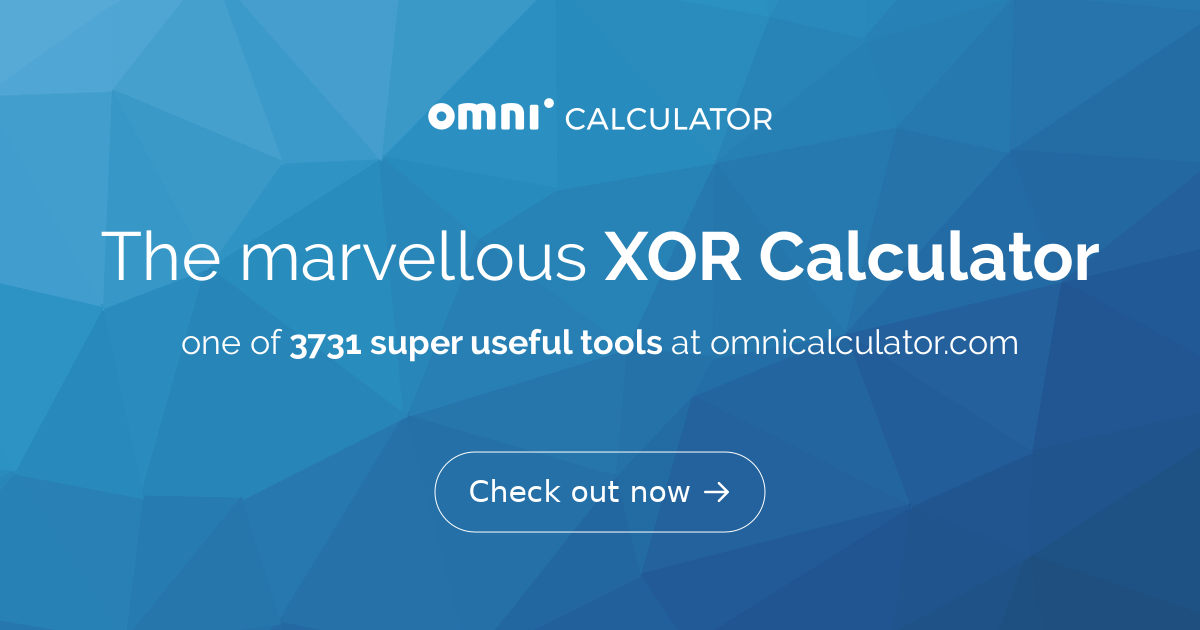 Xor calculator