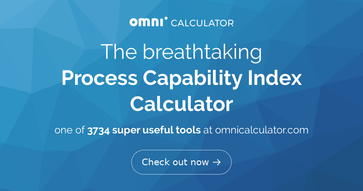 Process Capability Index Calculator