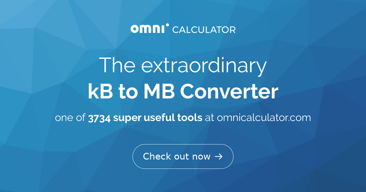 Kilobytes calculator hotsell