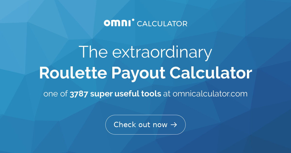 Roulette Payout Calculator