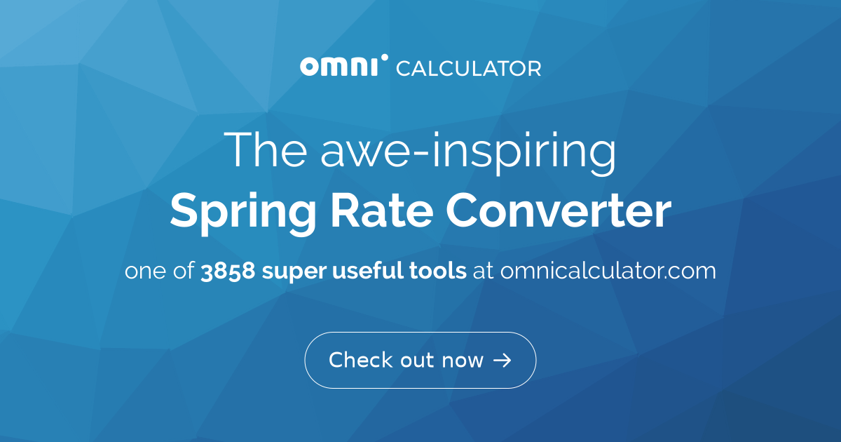 Spring Rate Converter