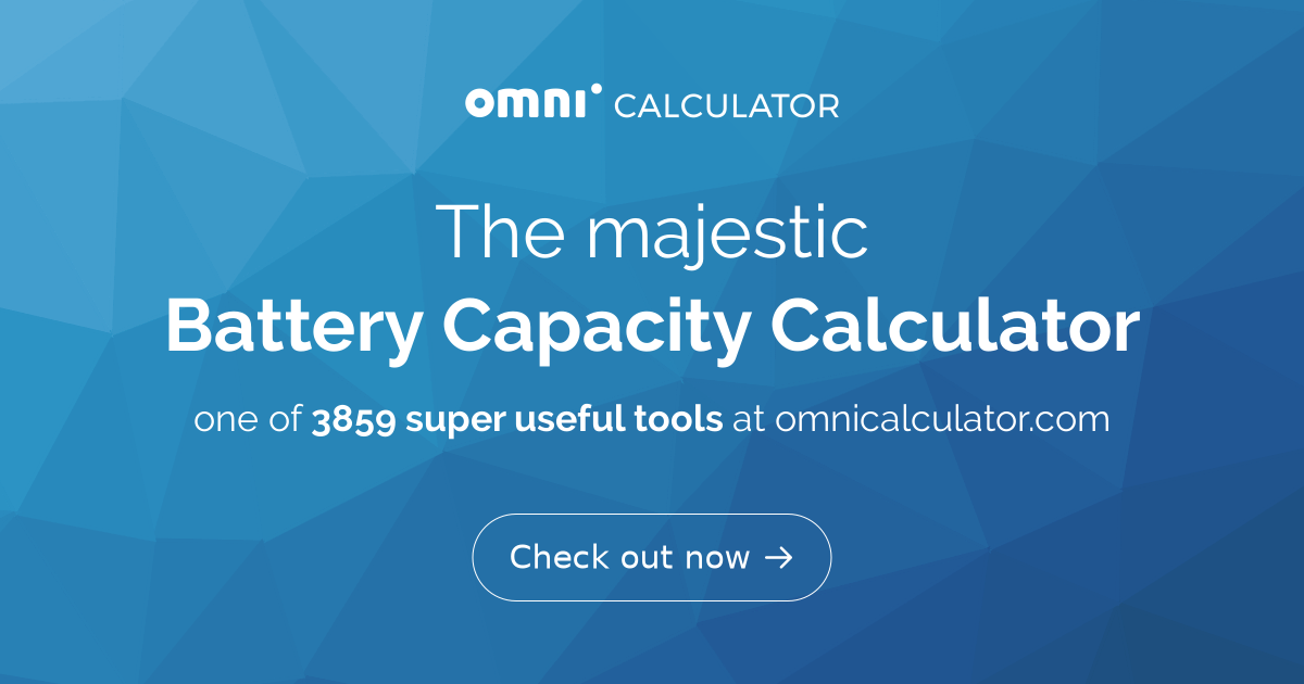 Battery Capacity Calculator