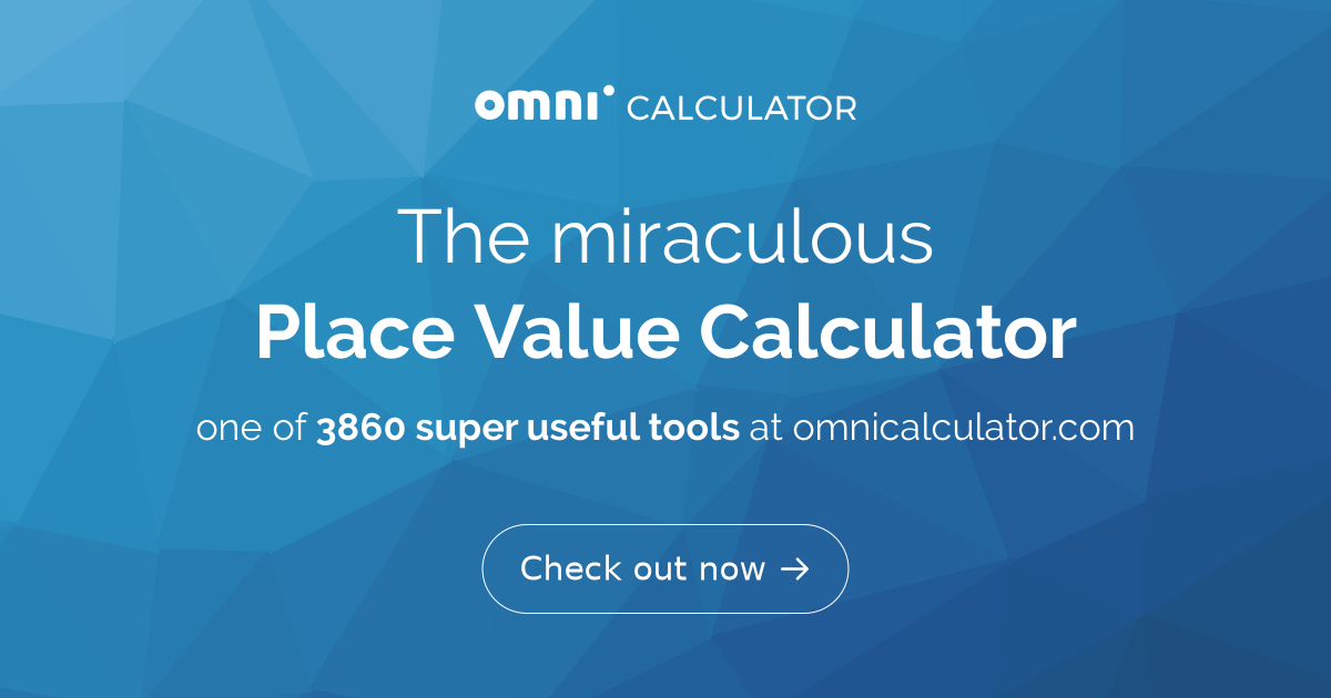 HOW HIGH❗️ Place Value Calculator