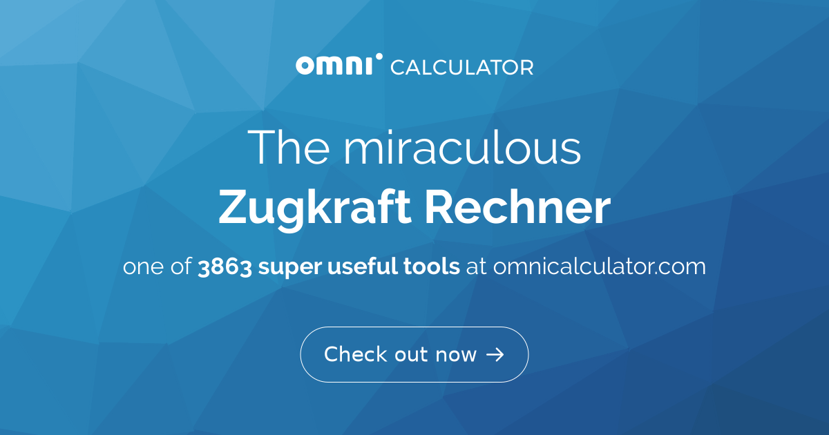Zugkraft Rechner