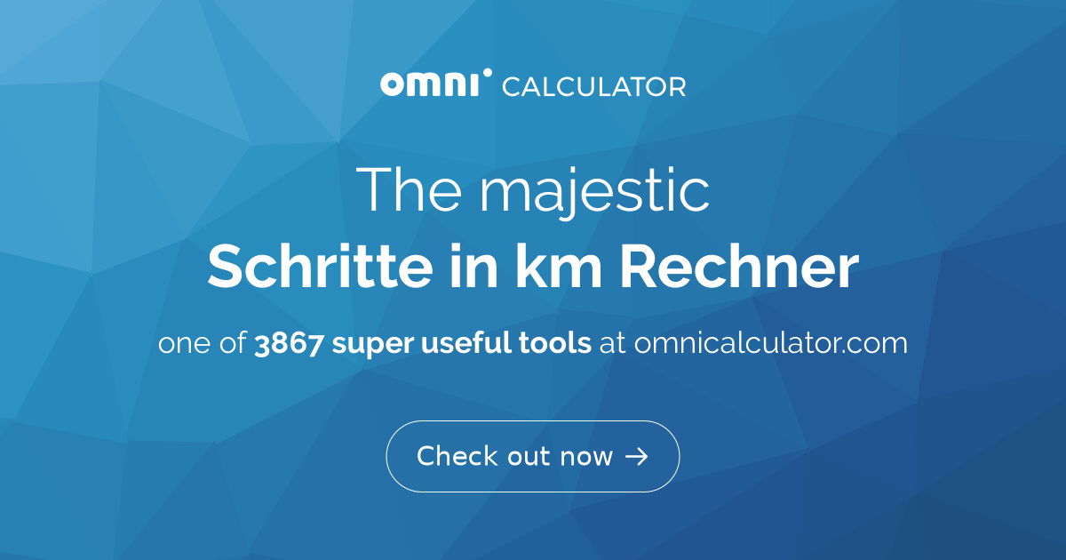 Schritte in km Rechner
