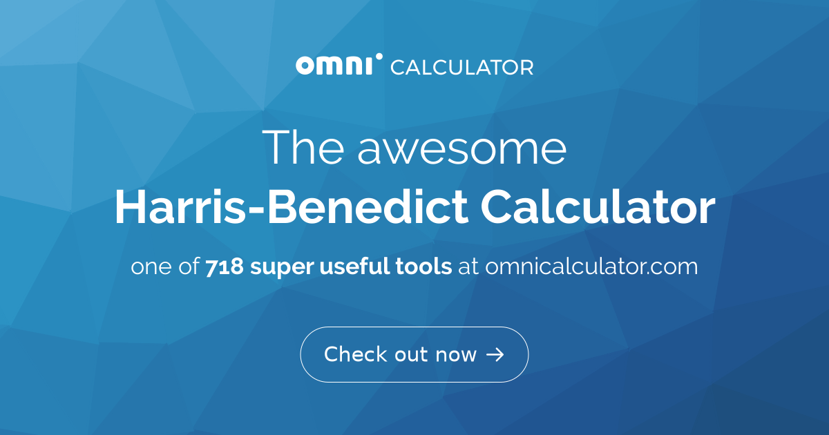 revised harris benedict bmr calculator
