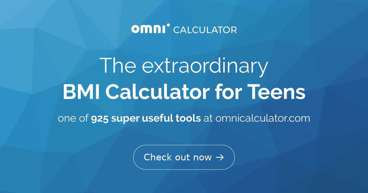bmi calculator children and teens