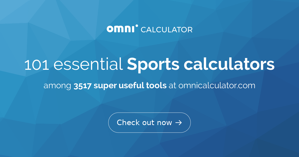 Sports Calculators
